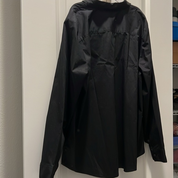 Long sleeve button down black blouse xl - Picture 3 of 3